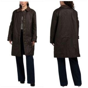 🤎🔹️BERNARDO🔹️ Waxed Cotton Rain Coat - Chocolate